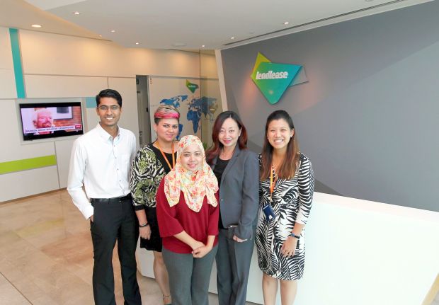 The dedicated human resource team that serves Lendlease Malaysia headed by Agnes Tan (second from right).